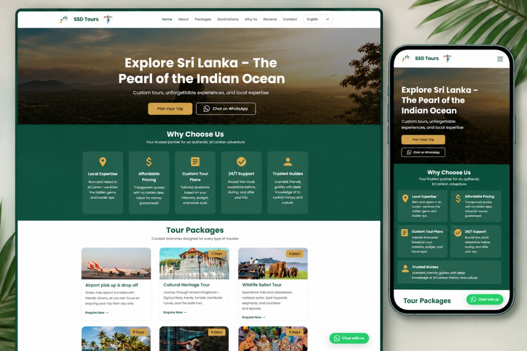 Travel agency project preview